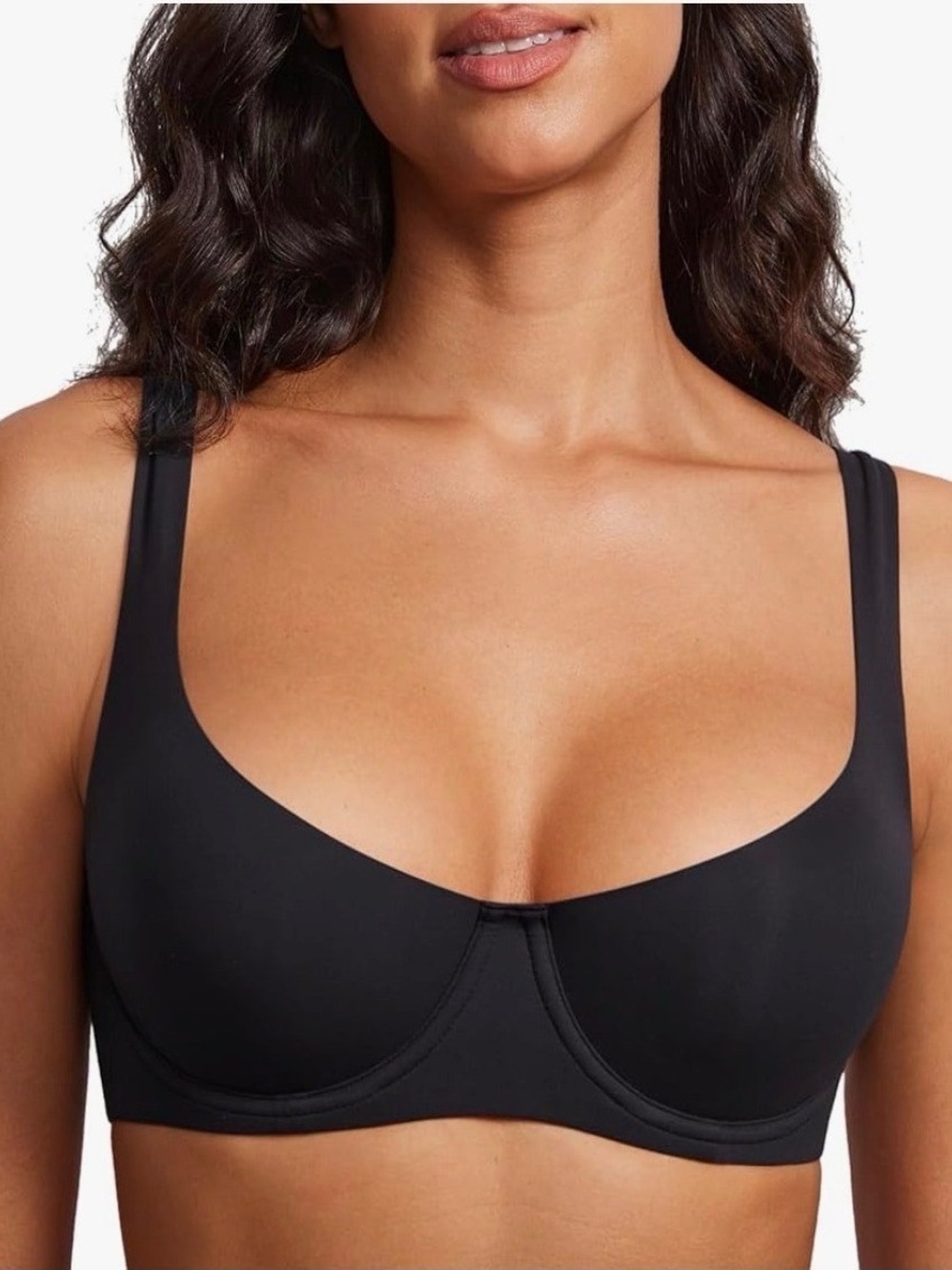 DOBREVA UNLINED BALCONETTE BRA UNDERWIRE SMOOTH SCOOP NECK 34C